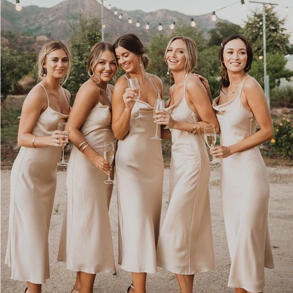 NWOT Show Me Your Mumu Verona Midi Cowl Dress - Picture 2 of 12